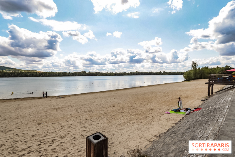 La base et Île de loisirs des boucles de Seine : plage, baignade et accrobranche à Moisson (78)