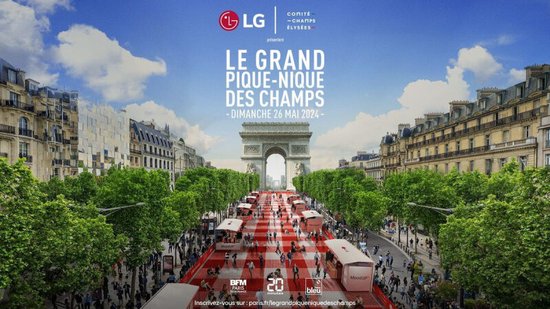 Le plus grand pique-nique de Paris sur les Champs-Elysées, le programme