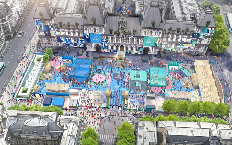 La terrasse des Jeux à l'Hôtel de Ville, le spot sportif et festif au coeur de Paris