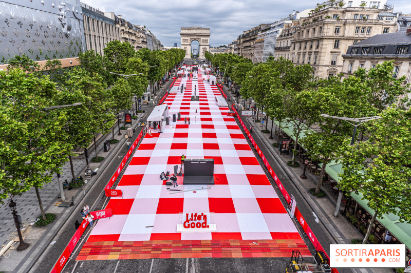 Le grand pique-nique de Paris des Champs-Elysées, restrictions de circulation et programme