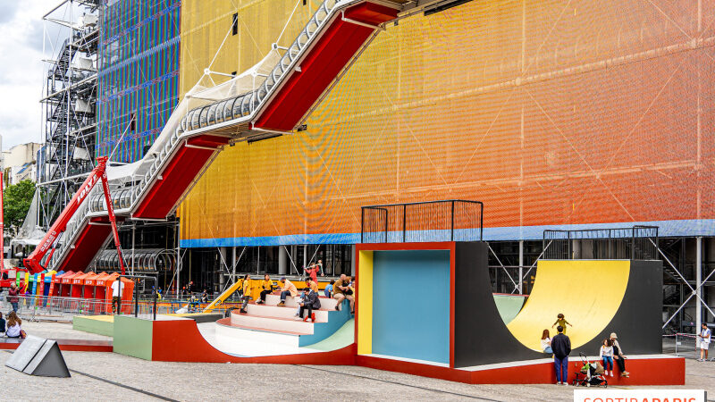 Insolite, un skatepark arty au Centre Pompidou, spécial JO Paris 2024