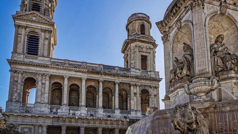 JO de Paris de 2024, une fan-zone au pied de l’église Saint-Sulpice dans le 6e arrondissement