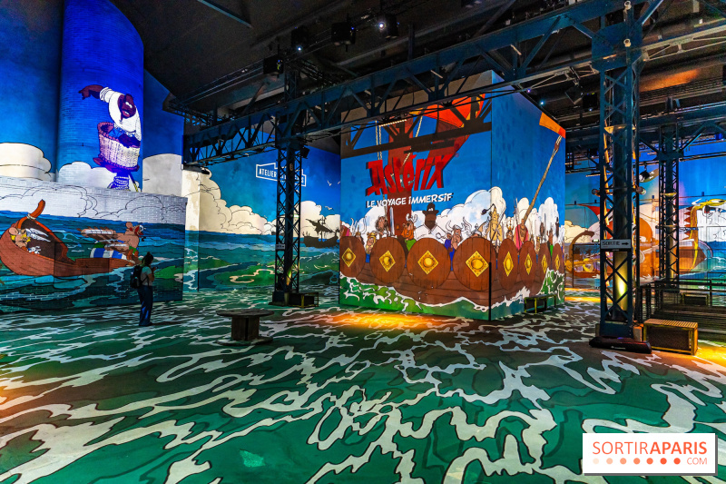 Exposition Astérix, le voyage immersif se dévoile à l’Atelier des Lumières – les photos