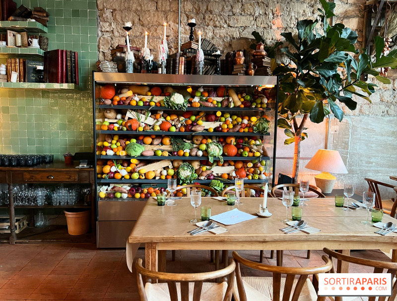 Ora Farmhouse au Pavillon du Lac, show culinaire végétarien et tableaux comestibles à même la table