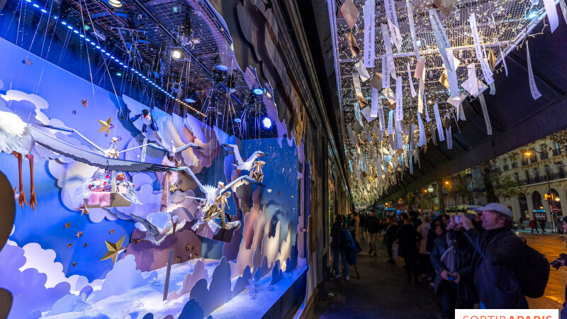 Inauguration des Vitrines de Noël 2024 du Printemps Haussmann avec Juliette Binoche !