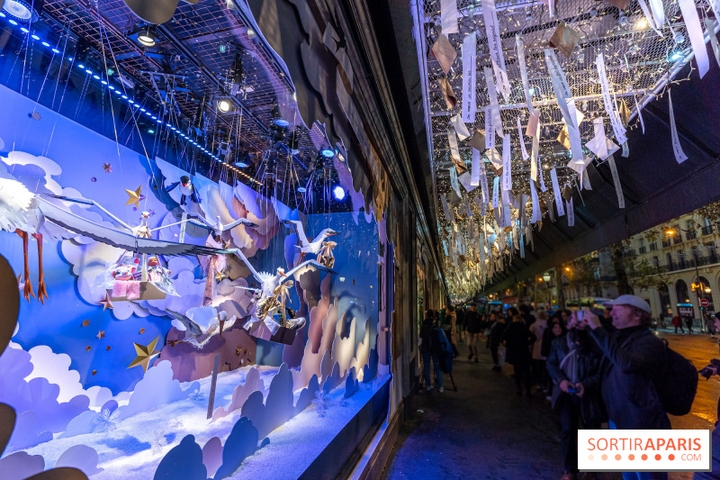 Inauguration des Vitrines de Noël 2024 du Printemps Haussmann avec Juliette Binoche !