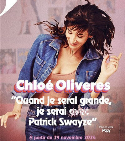 Chloé Oliveres à La Piccola Scala à Paris avec Quand je serai grande, je serai Patrick Swayze