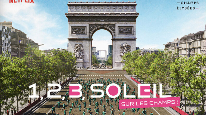 « 1, 2, 3 Soleil » version Squid Game avec Maghla, Just Riadh et Inoxtag sur les Champs-Elysées