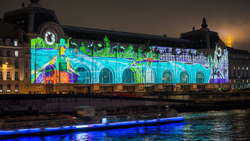 Caillebotte en Lumière, le spectacle gratuit de vidéo mapping au Musée d’Orsay, se dévoile