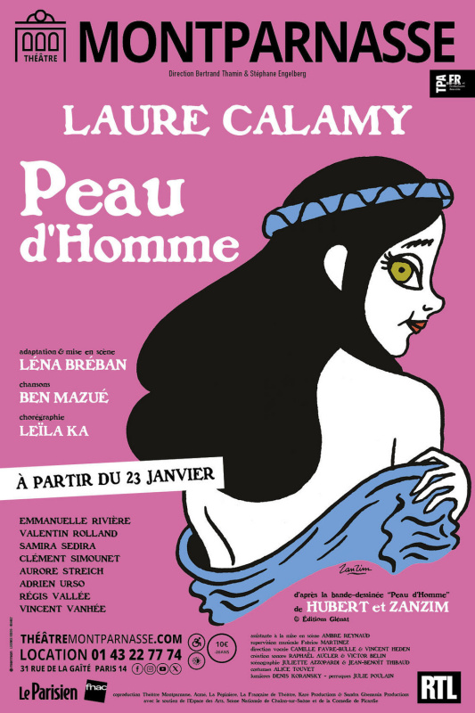 Peau d’homme : Laure Calamy dans la bande dessinée culte au Théâtre Montparnasse